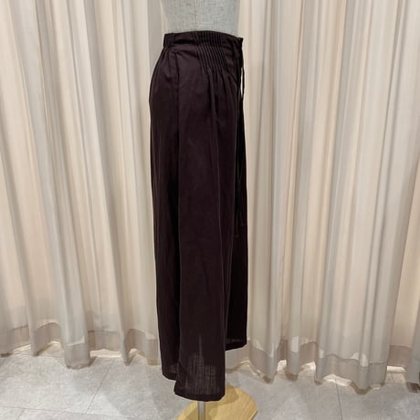《予約販売》 Linen Tie Wide Pants