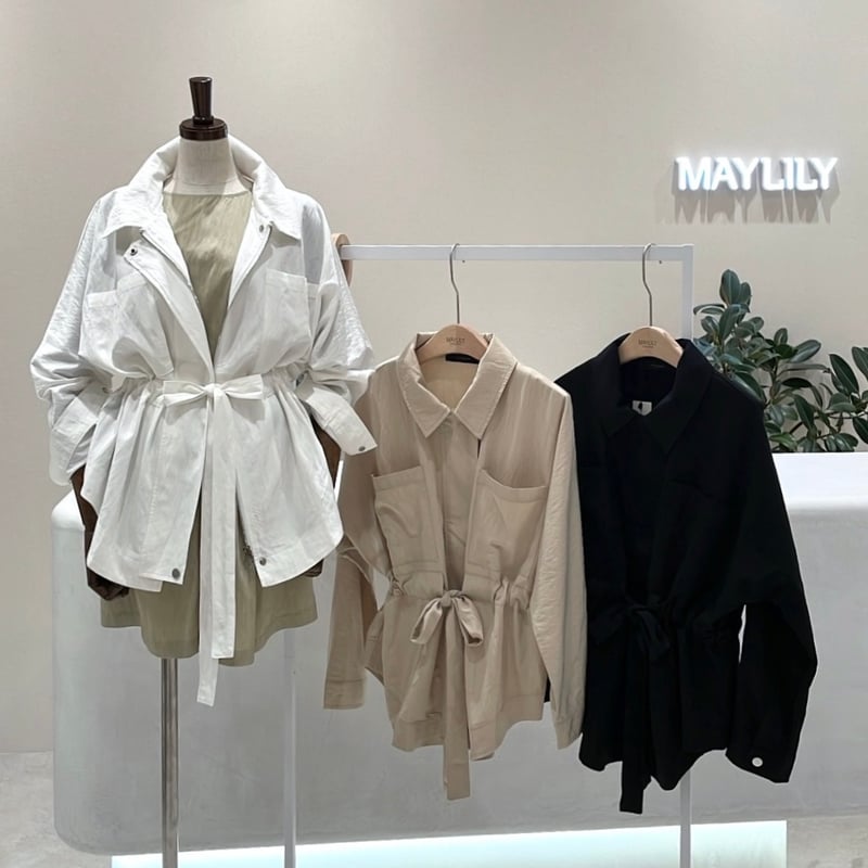 即日発送》残りわずか?STUNNING string zip jacket | MAYLILY