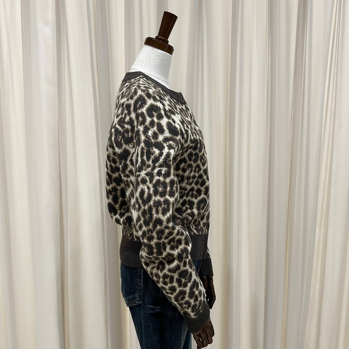 bibiy. CHER LEOPARD KNIT BIBIY. MADE | CHER LEOPARD KNIT GRAY｜Bibiy.