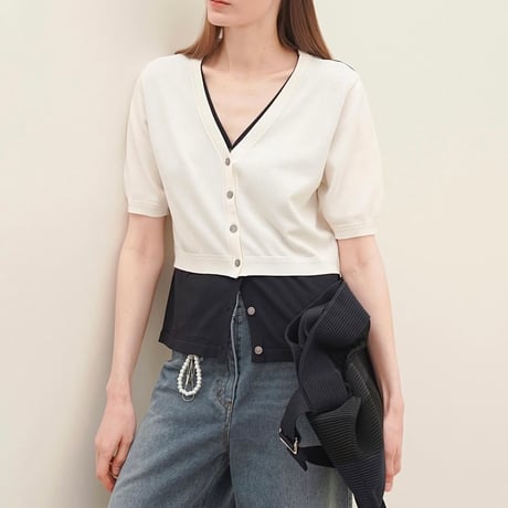 《予約販売》Layered cardigan