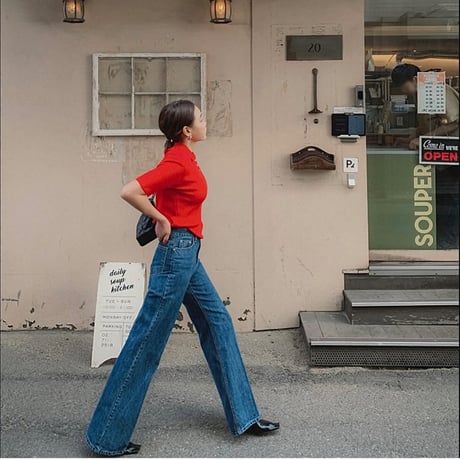 《予約販売》Teen boots~cut wide pants