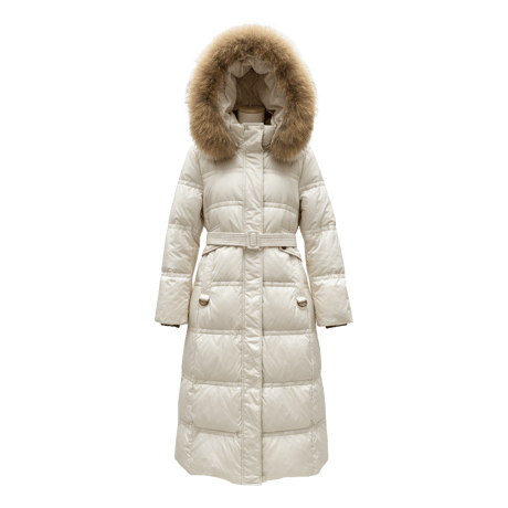 《即日発送📦》数量限定❣️Waist-Belt Long Padding Coat