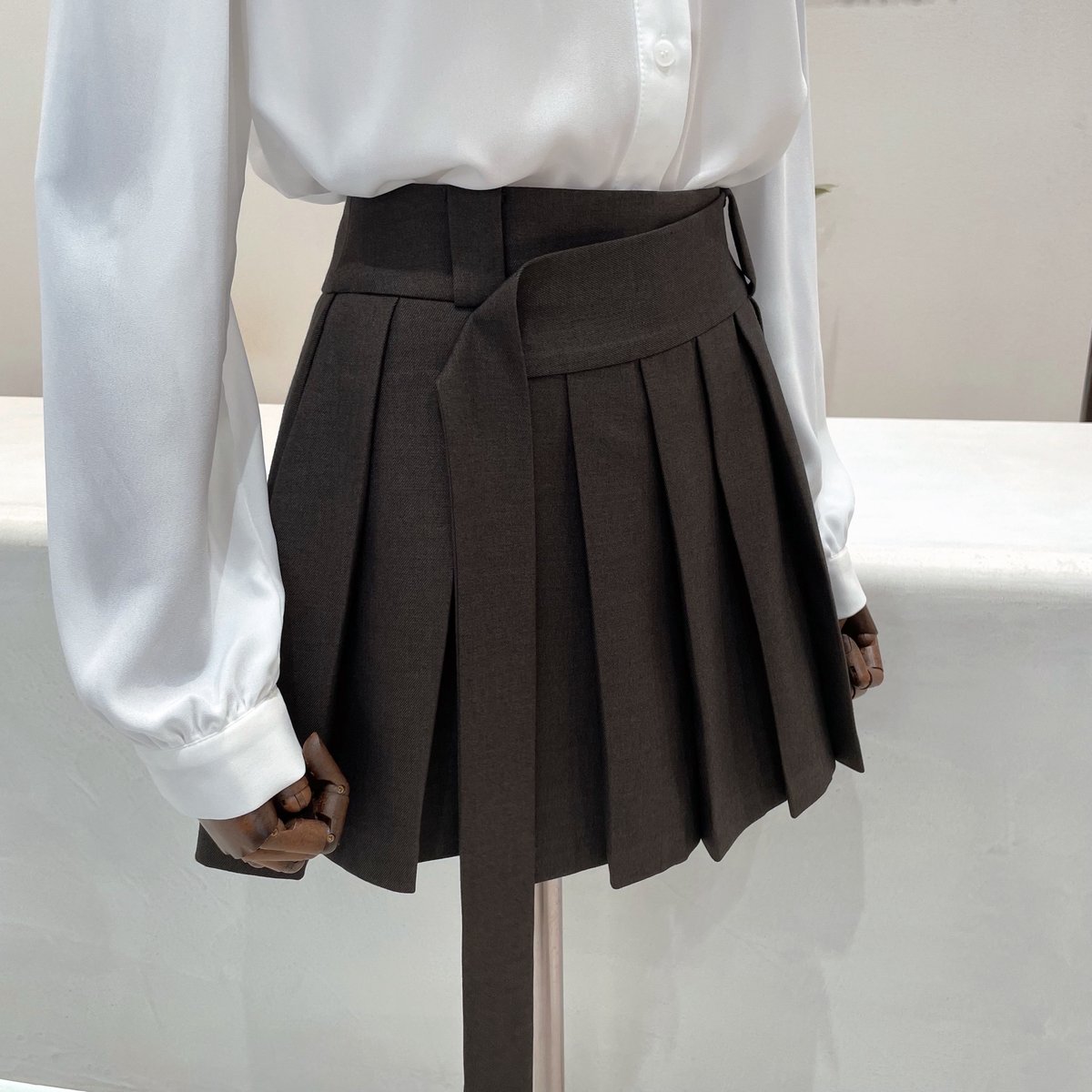 Pleats Wrap Mini Skirt/プリーツラップミニスカート Pleats Wrap Mini Skirt/プリーツラップミニスカート セール