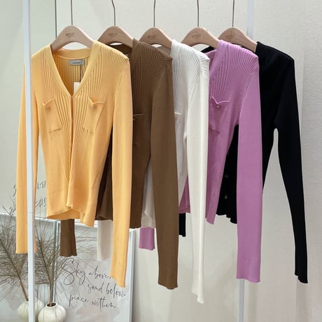 《即日発送📦》Rib knit cardigan