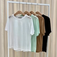 《即日発送📦》Double neck round t-shirt