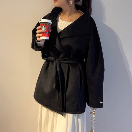 《予約販売》Handmade Half-Belt Coat