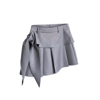 《一部即日発送》Unbalance pleats mini skirt