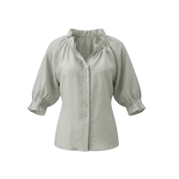 《予約販売》Frill Neck Puff Sleeve Blouse