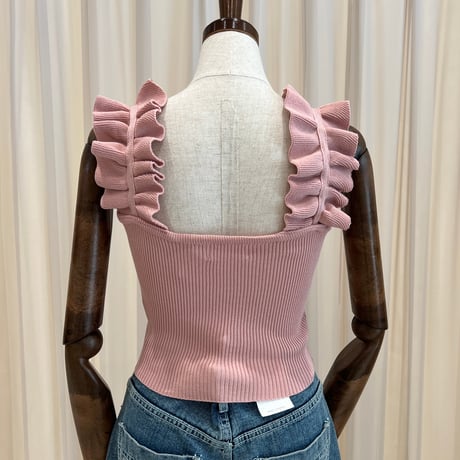 《一部即日発送📦》残りわずか💦 Frill mini knit tops
