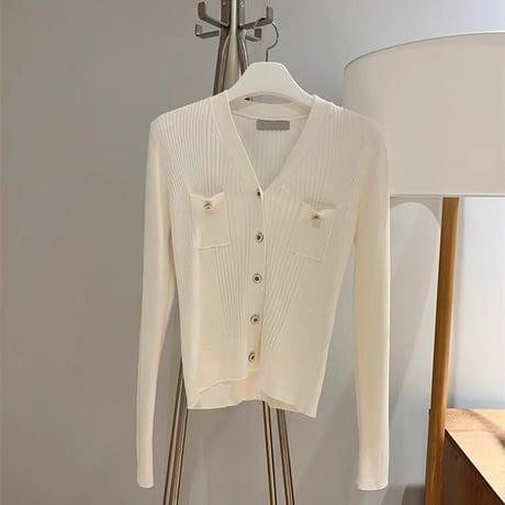《即日発送📦》Rib knit cardigan