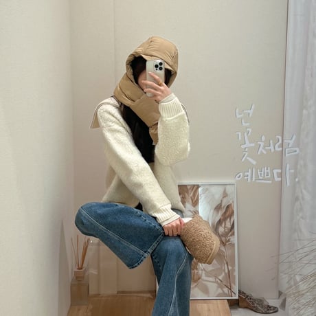 《即日発送》人気アイテム再入荷🧸Padding cap muffler