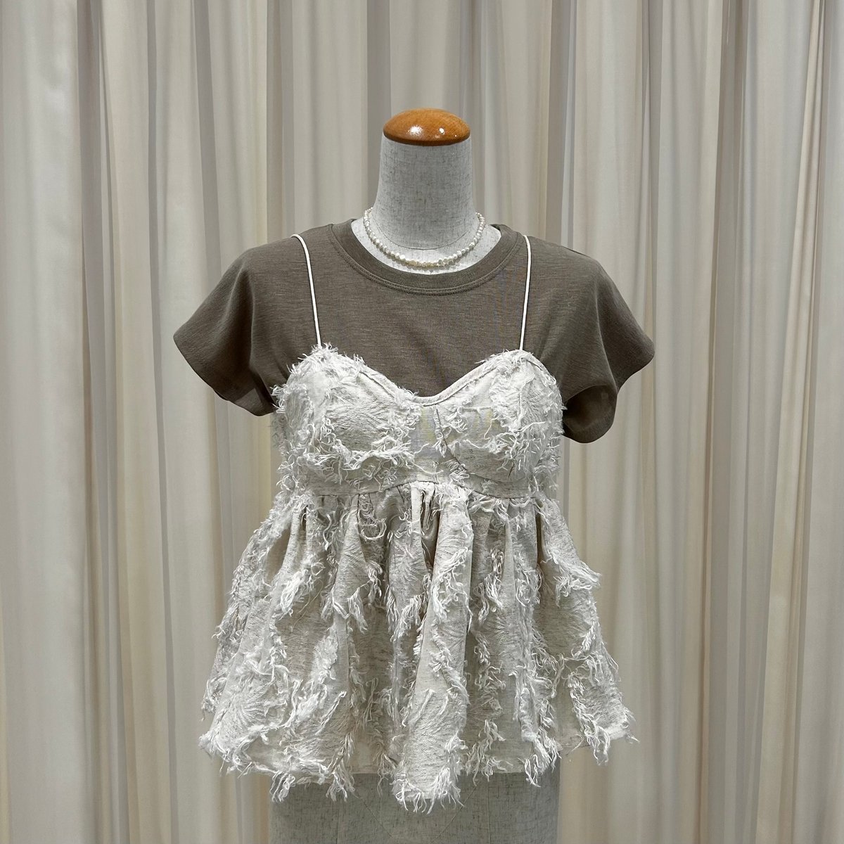 ま*✿様 litmus frangant lace bustier 即日発送📦》Fringe Fur Bustier | MAYLILY