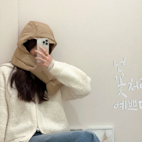 《即日発送》人気アイテム再入荷🧸Padding cap muffler