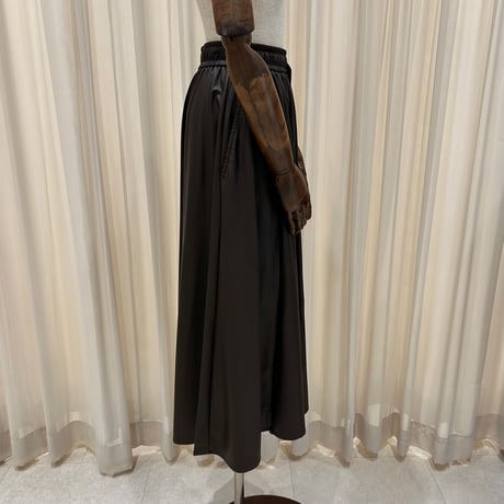 《予約販売》Front Slit String Leather Skirt