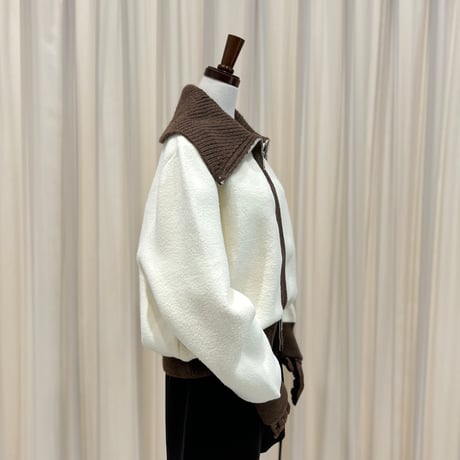 《予約販売》STUNNING Collared Knit Zip-up