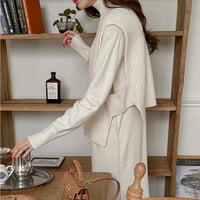 《予約販売》Knit vest & knit one-piece set