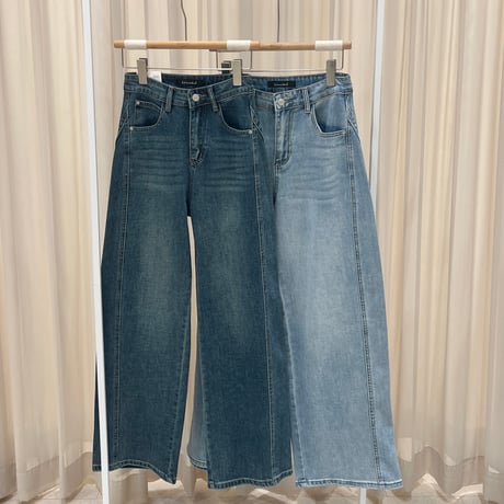 《予約販売》再入荷💕Wide-Leg Seam Jeans