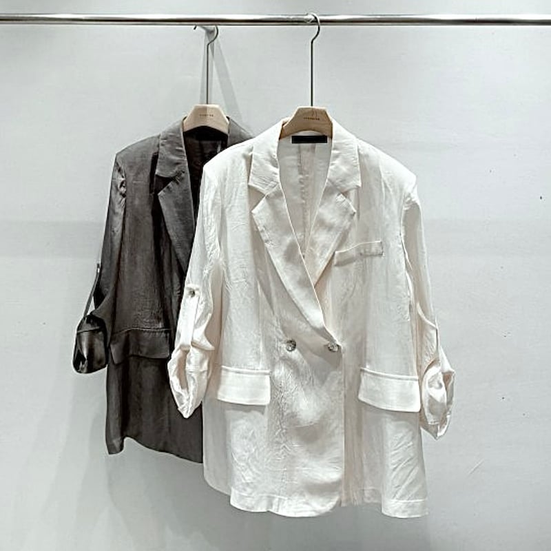 予約販売》STUNNING elle satin jacket | MAYLILY