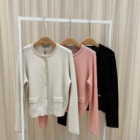 《予約販売》Sequin Tweed Cardigan