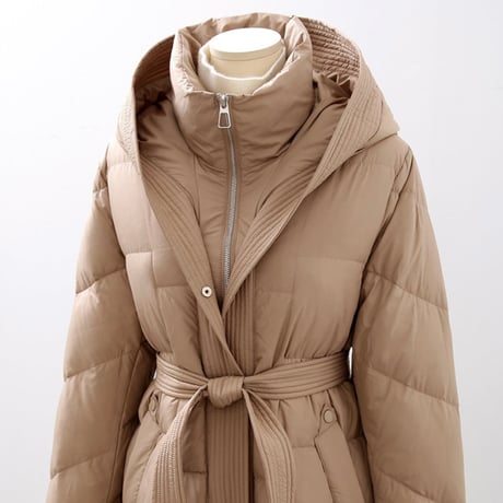 《今なら‼️即日発送📦》再入荷✨Wzip trench long padding coat(Duck Down)