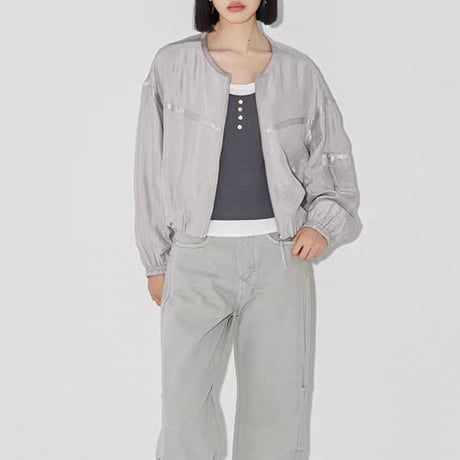 《予約販売》大好評ブルゾン✨STUNNING satin blouson