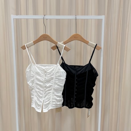 《予約販売》Shirred Corset Top