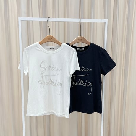 《予約販売》Beaded Logo T-Shirt