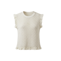 《予約販売》Knit Ruffle Sleeveless Top