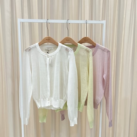 《予約販売》Sheer Linen Cardigan