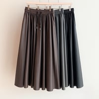 《予約販売》Front Slit String Leather Skirt