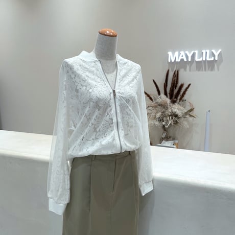 《即日販売》再入荷🖤Lace organdy blouson