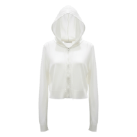 《即完アイテム🩷》Linen see-through hood zipup