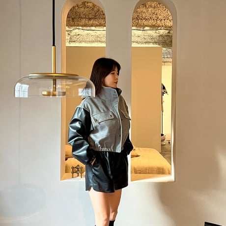 《即日発送📦》Vegan  leather shorts