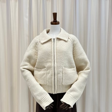 《予約販売》Collar Knit Zip-Up