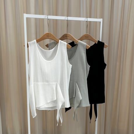《即日発送📦》ラスト1点❣️Two-Scarf Sleeveless Blouse