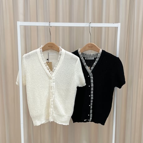 《予約販売》Lace Short Sleeve cardigan