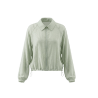 《予約販売》Collared Sheer Zip-Up