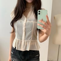 《予約販売》Shirred Blouse