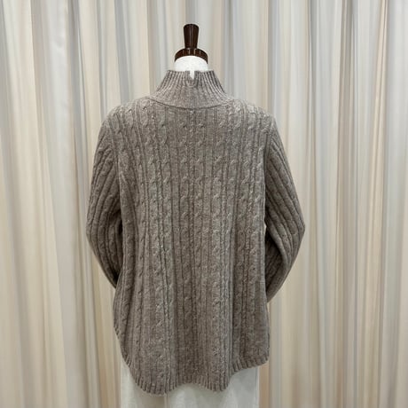 《予約販売》Wool Blend Cable Knit Sweater