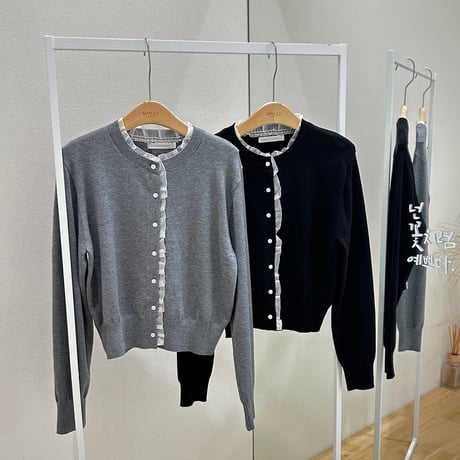 《予約販売》Shirring Lace Cardigan