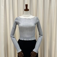 《即日発送📦》Pleated Ribbon T-Shirt