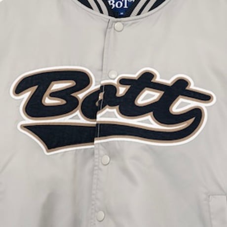 BoTT NYLON VARSITY JACKET GREY