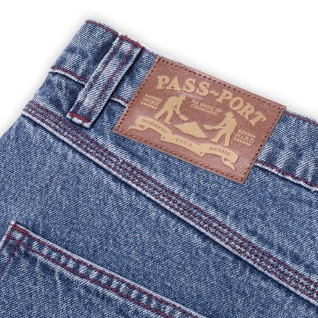 PASSPORT WORKERS CLUB DENIM JEAN - WASHED DARK INDIGO