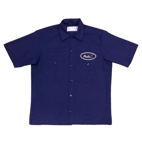 PEELS NAVY OVAL PATCH WORK SHIRT