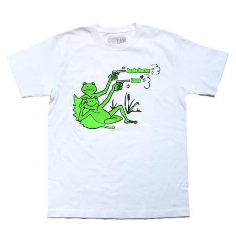 LAUG*APPLE BUTTER STORE  KOPIE TEE WHITE
