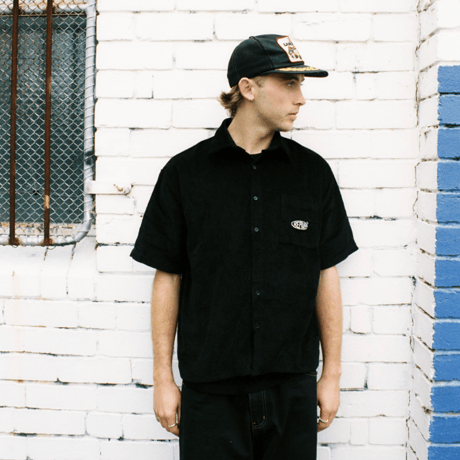 RERUN STAR SHIRT CORDUROY BLACK