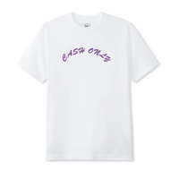 CASH ONLY LOGO TEE ASH