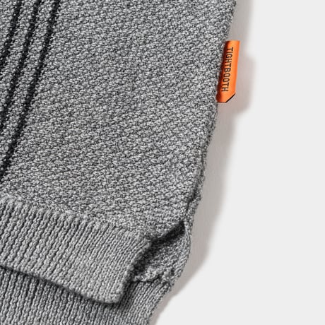 TIGHTBOOTH STRIPE KNIT POLO GREY