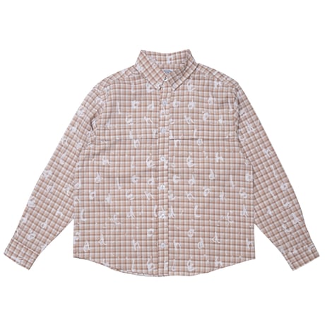 HODDLE SPLATTER SHIRT BROWN