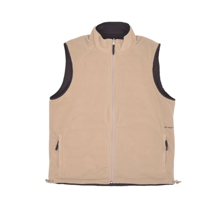 POP TRADING COMPANY REVERSIBLE SAFARI VEST DELICIOSO/WHITE PEPPER